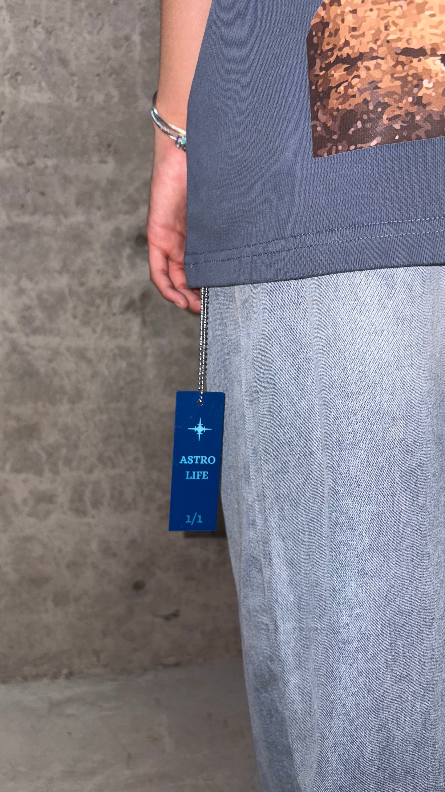 Playera Semi Oversize MIN BLUE PIEAZA 1/1