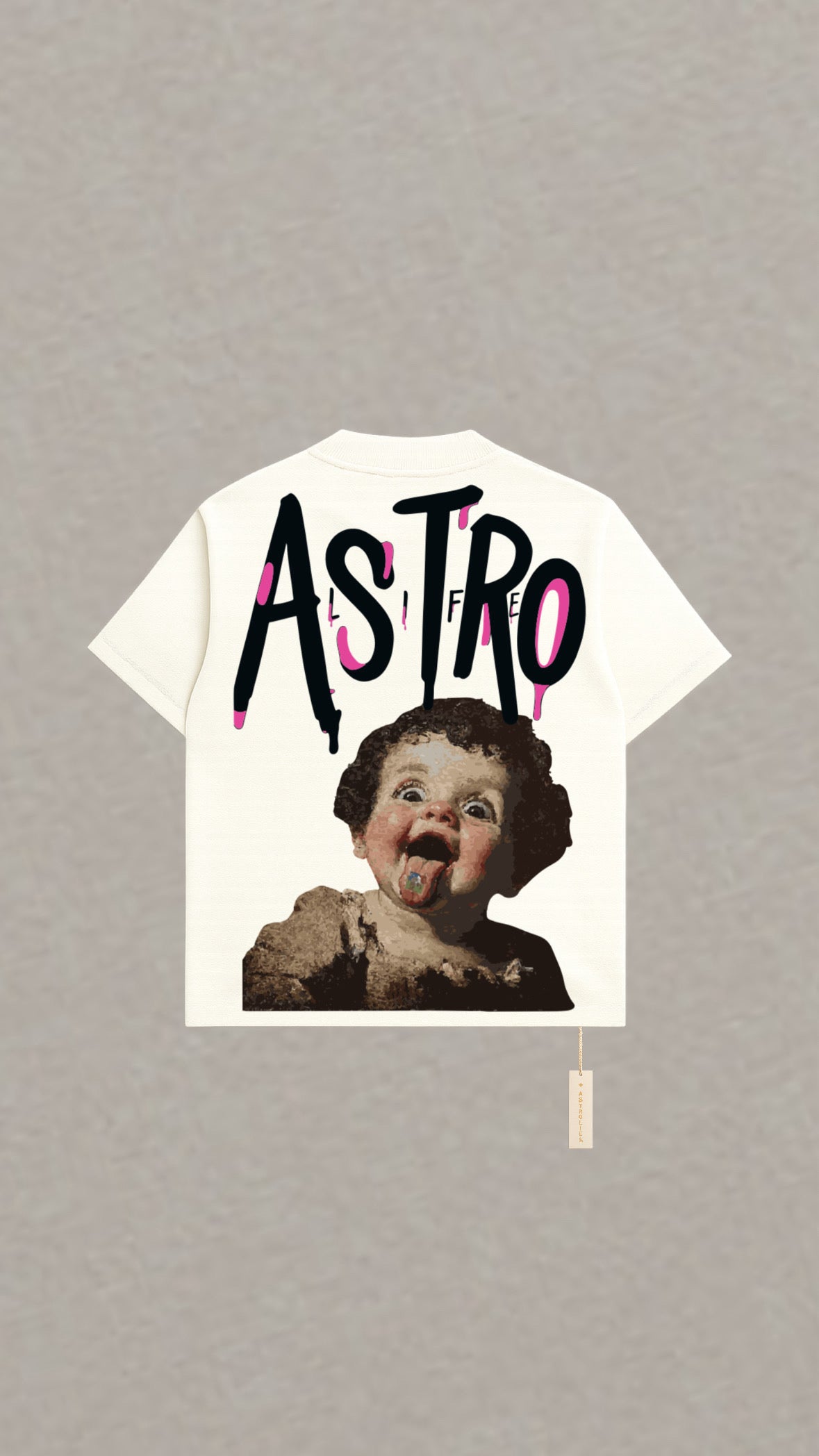 Playera Semi Oversize OFF WHITHE Gramaje 305